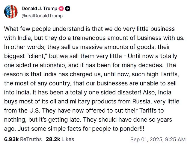 U.S.-India Economic Tensions Rise as Trump Criticizes Modi, Amid Anti-NATO Summit Handshake with Putin