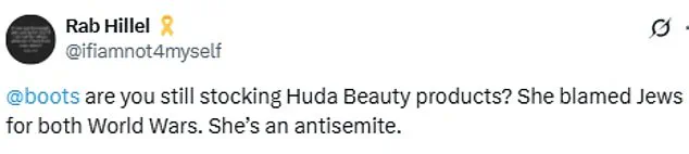 Huda Kattan Faces Backlash Over Alleged Anti-Semitic Conspiracy Theories on Social Media