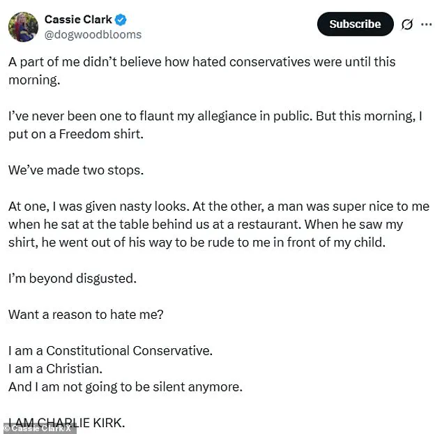 North Carolina Influencer's Charlie Kirk Shirt Incident Sparks National Free Speech Debate Amid Polarization
