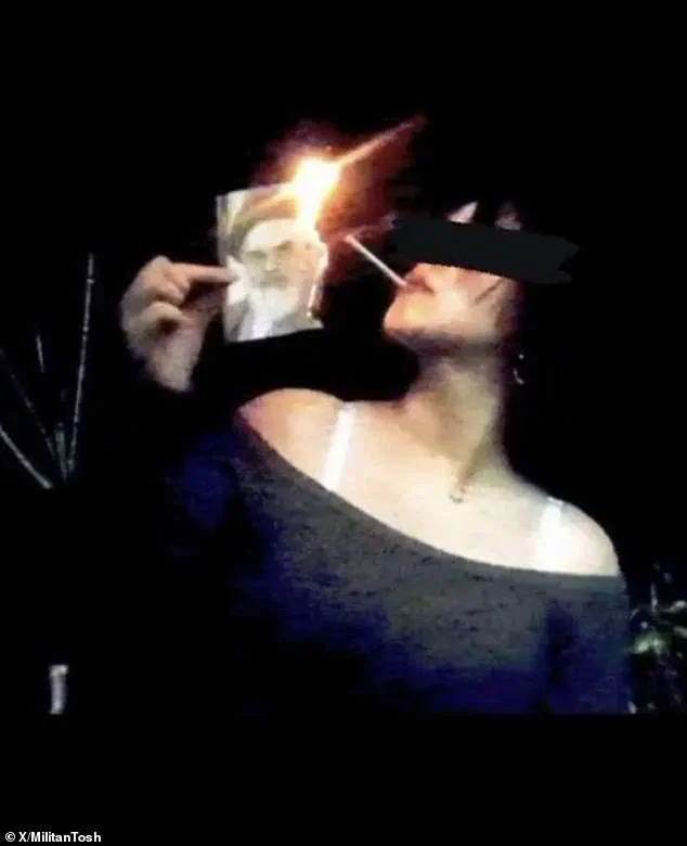 Defiant Act of Iranian Women: Lighting Cigarettes with Burning Images of Khamenei as a Symbol of Resistance