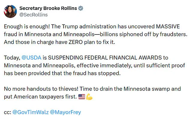 Exclusive Access to Trump-Administered Fraud Uncovered, Leading to USDA Suspension of Minnesota Funds