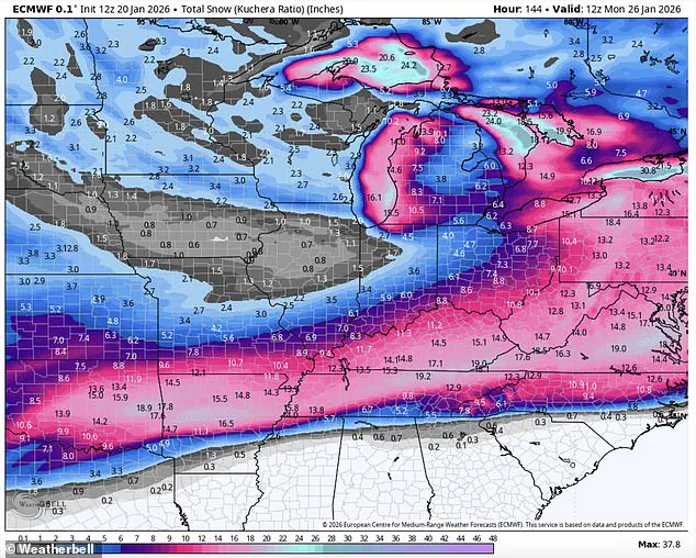 Historic Winter Storm Disrupts Millions as Arctic Cold Sweeps South, Bringing Record-Breaking Freezes and 18 Inches of Snow