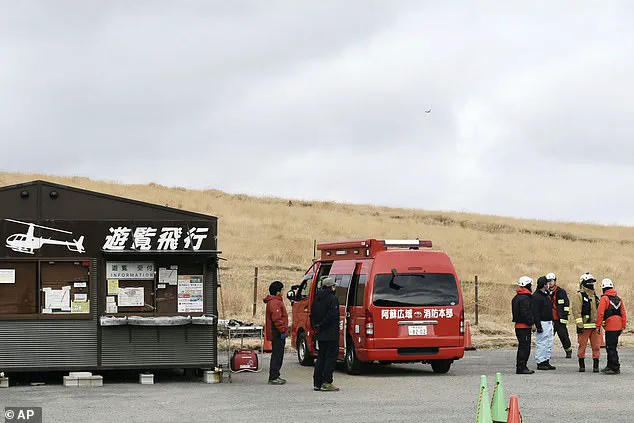 Japan's Active Volcano Hides a Shattered Aircraft from a Missing Tourist Helicopter