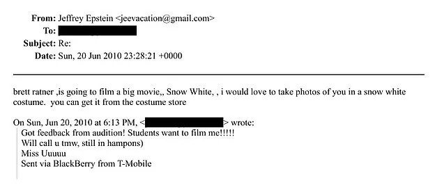 Newly Released DOJ Documents Reveal Epstein's Disturbing Communications Network, Including Snow White Costume Request