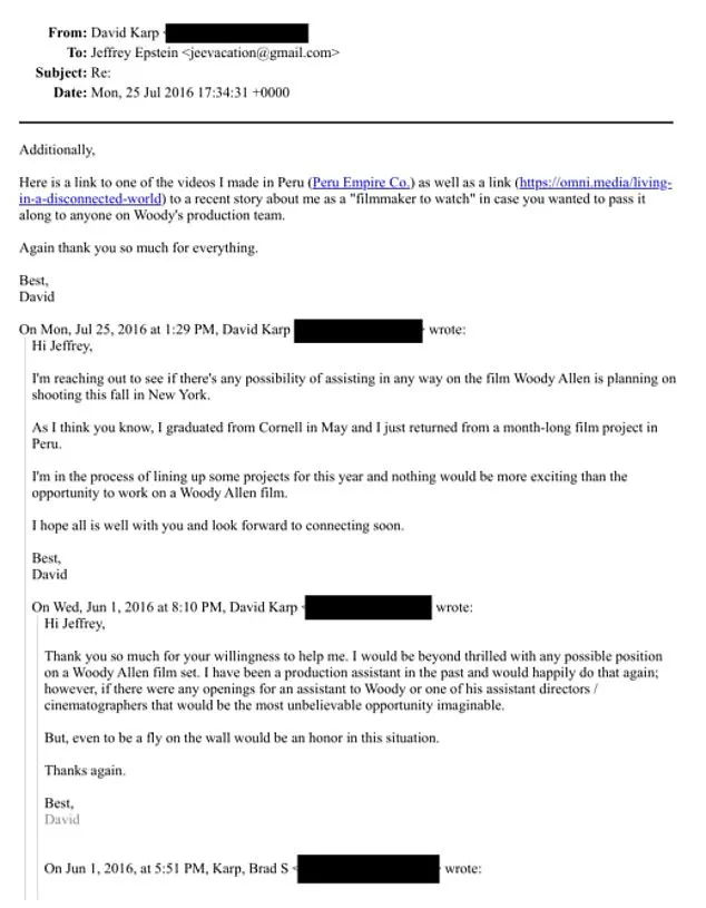 Brad Karp's Resurfaced Emails with Epstein Expose Attempt to Use Connections for Son's Hollywood Role