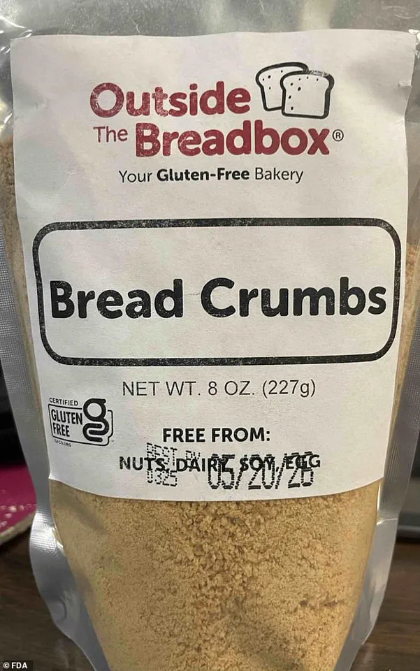 FDA Issues Highest-Level Recall for Bread Crumbs Over Undeclared Egg and Milk Allergens, Warns of Death Risk