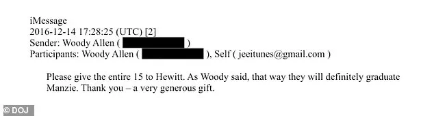 Woody Allen's $15K Donation to Epstein for Daughter's School Exposed in New Files