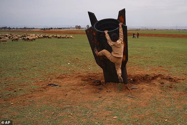 Chilling Image: Iranian Missile Lurks in Syrian Sheep Field Amid Escalating Conflict