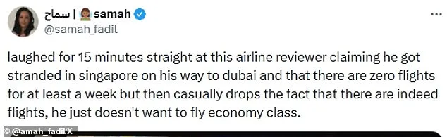 Aviation Influencer Faces Backlash as Claims of Being Stranded in Singapore Contradict Evidence of Available Flights