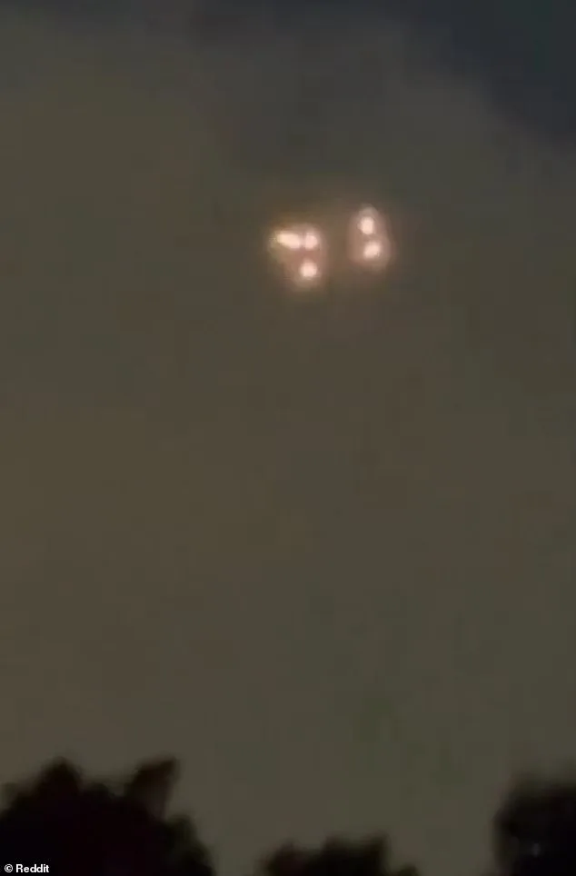Unidentified Triangular Lights Spark Mystery Near Air Force Base