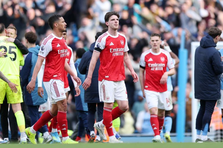 Haaland's strike beats Arsenal, narrowing title gap to three points.