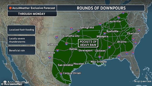 Memorial Day Chill: Massive Cooldown Brings Flood Risk to South