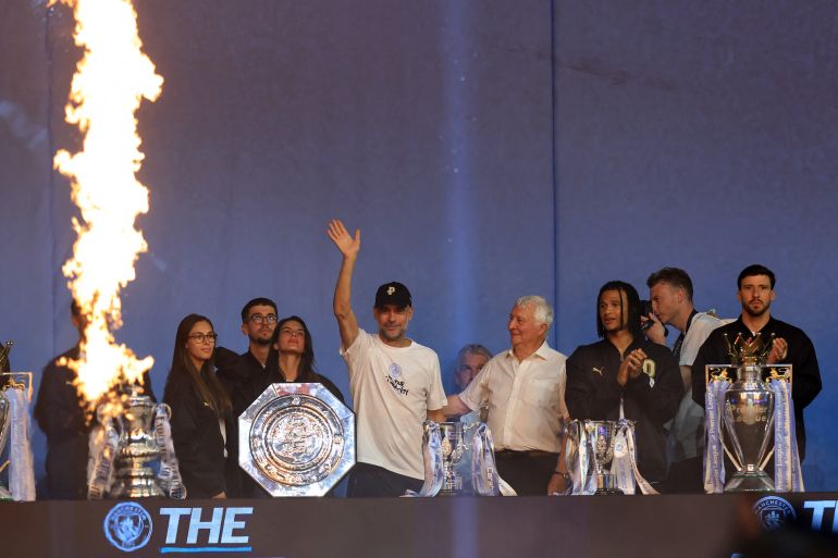 Michael Jordan congratulates Pep Guardiola on historic Manchester City retirement