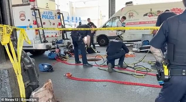 Seven men emerge from Brooklyn sewer system, sparking police lockdown